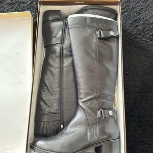 Franco sarto black knee boots worn once